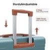 3 Pcs Hardshell Luggage Sets With 360° Spinner Wheels TSA Lock Adjustable Telescopic Handle Lightweight Suitcase For Travel 3 Sizes (20" 24" 28") - 2 of 4