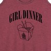 Women's - Instant Message - Girl Dinner Chinese Takeout Graphic Racerback Tank - 2 of 4