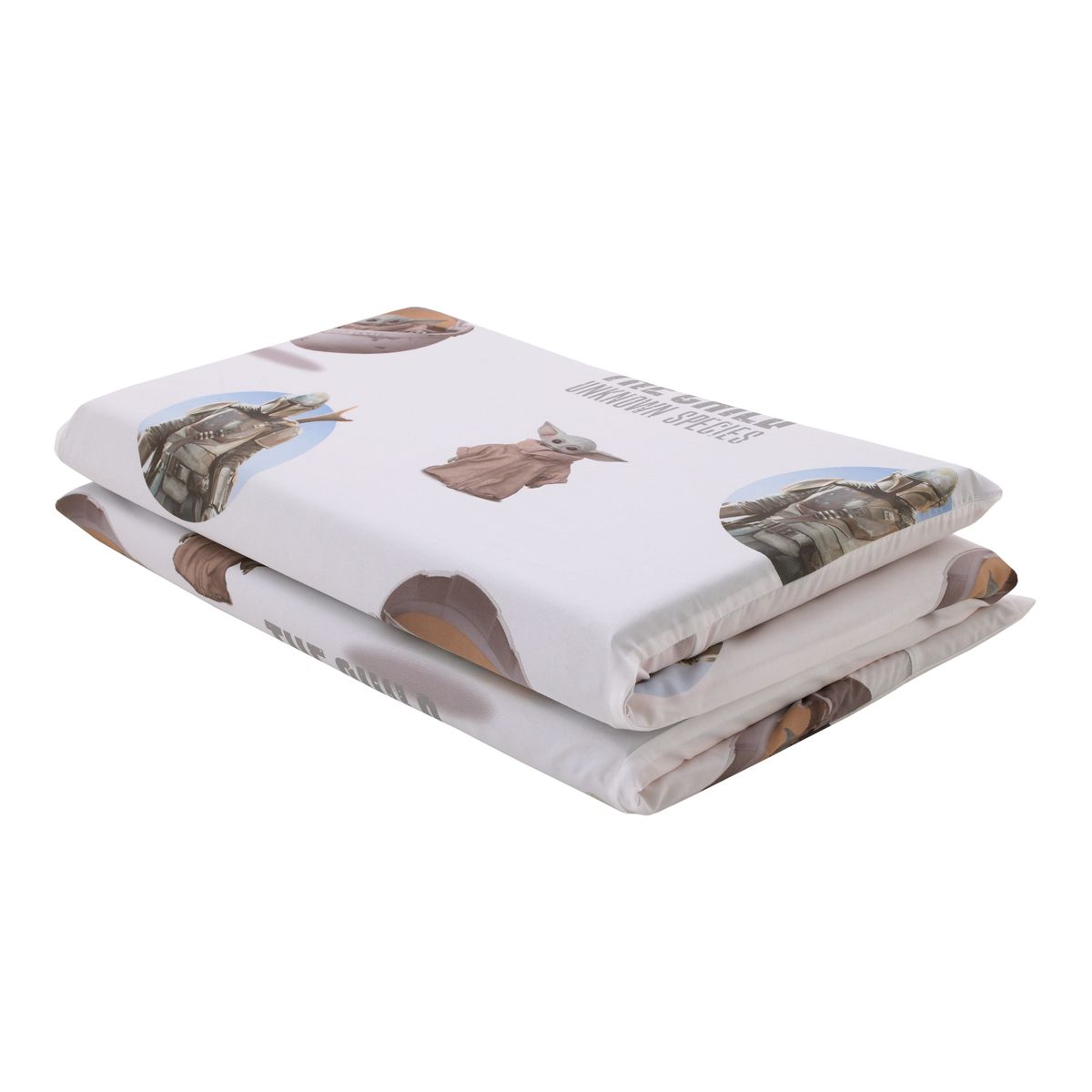 NoJo Star Wars The Mandalorian "The Child" Green, Tan, White Preschool Nap Pad Sheet - thumbnail 5