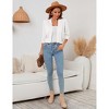 BLUEMING Womens Soft Knit Sweater Cardigan Bracelet Sleeve Open Front Cardigan Above Hip Length Cardigan - 4 of 4