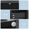 Hommpa Modern Open Shelf  Bedside Table LED Nightstand with Charging Station - 3 of 4