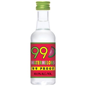 99 Watermelons Liqueur - 50ml Plastic Bottle - 1 of 4