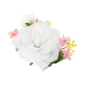 Unique Bargains Women's Flexible Simulated Flowers Hair Clips Comb 1 Pc - 1 of 4
