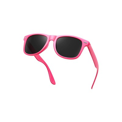 Attop Polarized Sunglasses Retro Square Design Sunglasses UV400 Fashion, Rose Red