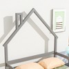 Montessori Floor Bed, House Shaped Bedframe with Headboard and handrails - 4 of 4
