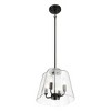 4-Light Pendant – Clear Glass on Chain, Farmhouse Hanging Light - 3 of 4