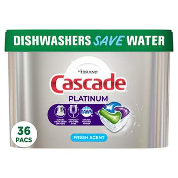 Cascade Platinum ActionPacs Dishwasher Detergents - Fresh Scent