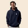 Dalix Embroidered Ghost Hoodie Soft Fleece Hood Sweatshirt Mens - 3 of 4