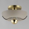 Maxim Lighting Poppy 1 - Light Flush Mount in  Silver Gold/Satin Brass - 4 of 4