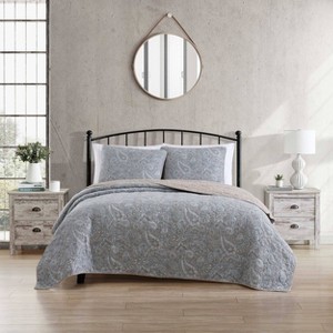 Stone Cottage Twin Emilia Quilt Set Blue - 1 of 4