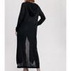Women's Hoodie Maxi Cardigan - BluIvy - 3 of 4