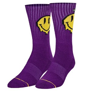 Odd Sox, Pixel Drip Face, Funny Novelty Socks, Large - 1 of 4