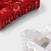 Girls' 2pk Heart and Bow Claw Clip Set - art class™ Red/Ivory - 3 of 3