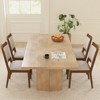 Tangkula Modern Dining Chair Set of 2 Upholstered Kitchen Chair w/ Padded Backrest & Seat - 3 of 4