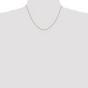 Black Bow Jewelry 0.65mm, 14k Yellow Gold, Diamond Cut Spiga Chain Necklace - 2 of 4