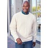 Liberty Blues by KingSize Men's Big & Tall Crewneck Cable Knit Sweater - 3 of 4