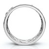 Pompeii3 1/6ct Botanical Diamond Accent Ring 14k Gold or Platinum Lab Created - 2 of 4