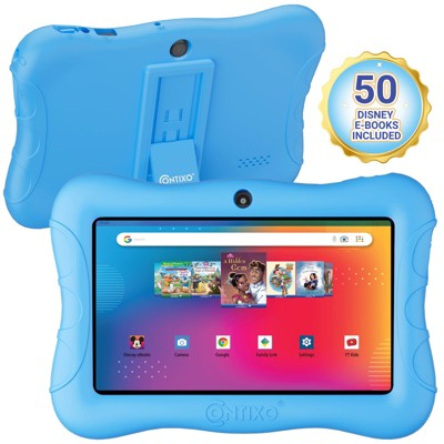 Contixo V9 7” Kids Tablet – 32GB Android Tablet with 50 Disney eBooks, Stickers, Parental Controls & Kid-Proof Case with Kickstand – Ages 3–10