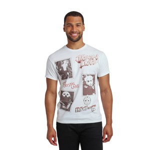 Friday The 13th Jason Photo Art Men’s White Crew Neck Short Sleeve T-shirt - 1 of 4