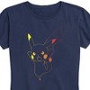 Women's - Pokémon - Colorful Pikachu Outline Short Sleeve Graphic T-Shirt - 2 of 4