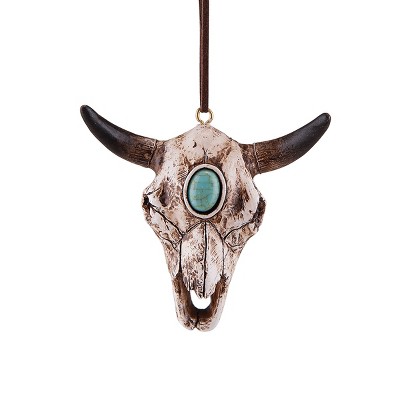 Gallerie II Steer Skull Christmas Xmas Ornament