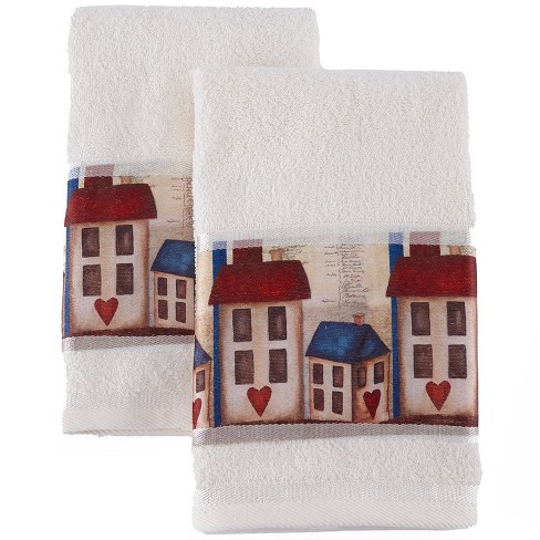 Sweet Home Americana Bathroom Collection - Set of 2 Hand Towels - image 1 of 2