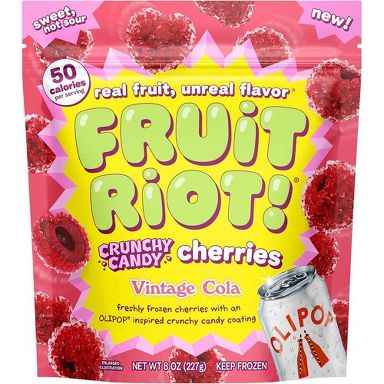 Fruit Riot Frozen Crunchy Candy Vintage Cola Cherries - 8oz