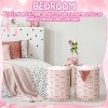2 Pcs Coquette Bow Laundry Basket Coquette Storage Basket for Girls Nursery Hamper - 4 of 4