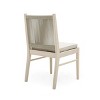Outdoor Acacia Wood Dining Chair Set of 2 with Cushion,Modern Patio Dining Chair for Poolside,Garden - 4 of 4