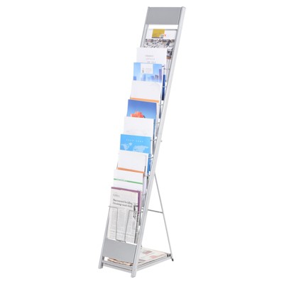 Unique Bargains Detachable 10 Layers Stand Catalog Literature Magazine Display Racks 1 Pc