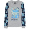 Jurassic World Boys' Movie Film Park Logo Blue Tight Fit Sleep Pajama Set Multicolored - 2 of 4