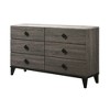 Avantika Faux Marble Top & Rustic Gray Oak Finish Dresser - 3 of 4