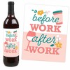 Big Dot of Happiness Female Best Boss Ever - Women Boss's Day Decorations for Women - Wine Bottle Label Stickers - Set of 4 - 3 of 4