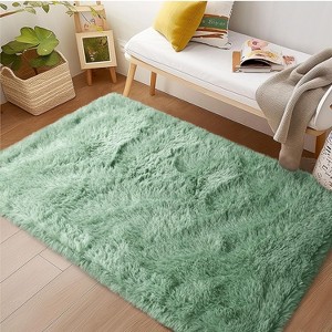 LOVEVOOK Rug for Bedroom 3x5 Feet - Ultra Soft Area Rug - Non-Slip Shaggy Carpet for Living Room, Cozy Fluffy Floor Rug for Home Decor - 1 of 4