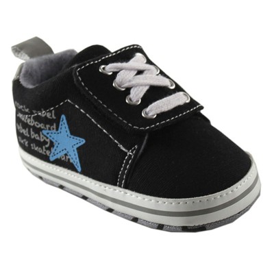 Luvable Friends Baby Boy Crib Shoes, Blue Skater : Target