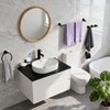 6 Piece Bathroom Set: Towel Bar, Ring, Toilet Paper Holder, Robe Hook, Cup & Soap Dish in Stainless Steel. - 3 of 4