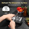Aoibox Diamond Abrasives Electric Knife Sharpener for Stainless Steel and Ceramic Knives, with Scissors Sharpener & Metal Dust Collection Box - 2 of 4