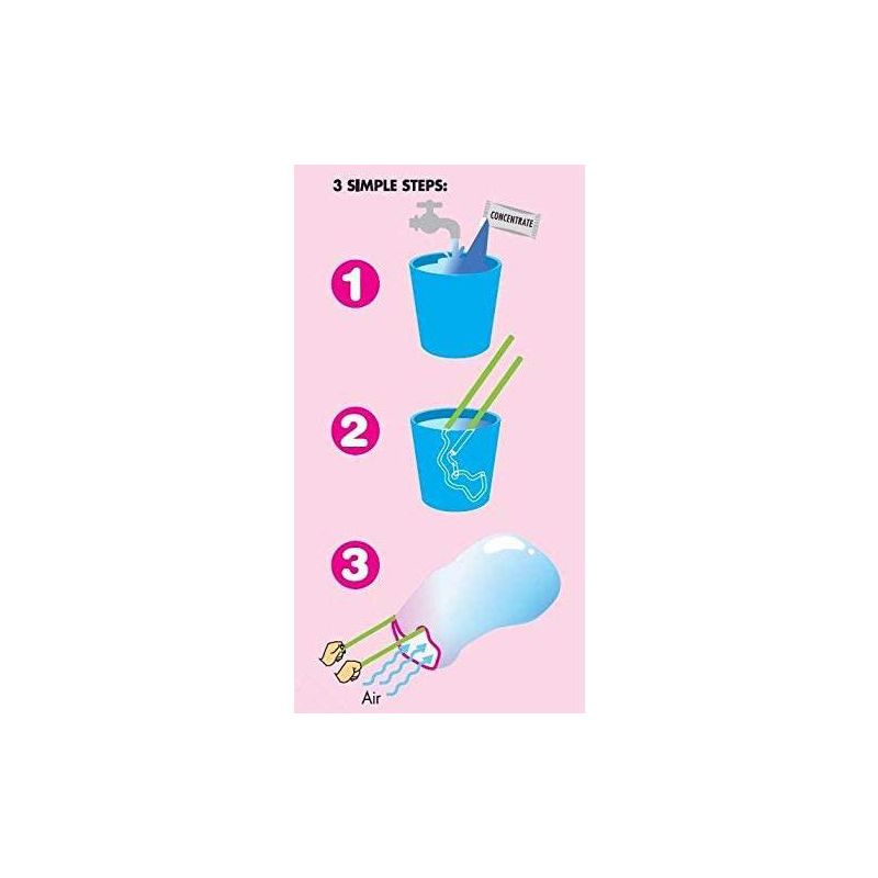 South Beach Bubbles WOWmazing Giant Bubble Wands 3-Piece Kit | Wand + Bubble Concentrate + Booklet, 3 of 6