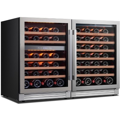 Ca'Lefort 24-inch Dual Zone Wine Cooler with Paneled Doors, Single + Dual Temperature Combo Set