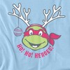 Teenage Mutant Ninja Turtles Ho Ho Heroes Christmas Reindeer Adult T-Shirt, Light Blue, Small - image 2 of 4