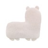 Little Love by NoJo Llama Shaped Plush Cuddly Plush Decorative Pillow - Ivory - 2 of 4