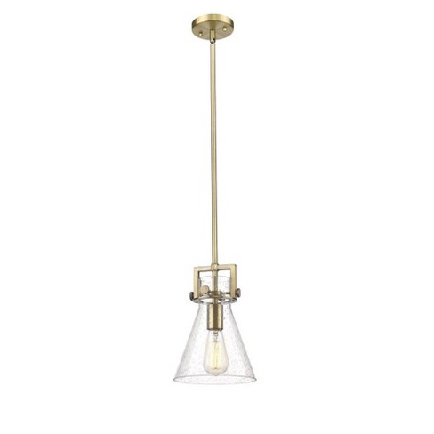 Innovations Lighting Newton Cone 1 - Light Pendant in  Brushed Brass - image 1 of 1