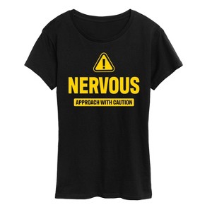 Women's - Instant Message - Nervous Short Sleeve Graphic T-Shirt - 1 of 4