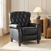 Justine Transitiona Wooden Upholstery Genuine Leather Recliner with Nailhead Trim for Living Room and Bedroom| ART OF LIVING DESIGNS - 3 of 4