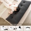 Bekrvio Corduroy Bed Wedge Pillow, Headboard Bolster Back Rest Cushion Pillow f Sofa Bed - 4 of 4