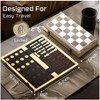 Beyond Innoventions Wooden Magnetic Chess Set – 15" Foldable Board with Storage & 2 Extra Queens – Portable Travel Chess Game for Adults & Kids - 4 of 4