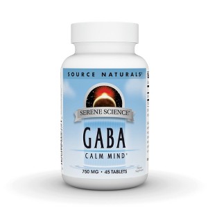 GABA 750mg by Source Naturals, Inc.  -  45 Tablet - 1 of 3