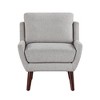 Chenille Upholstery Plywood Solid Wood Contemporary Accent Chair with Reversible Cushions, Removable Covers and High-Density Foam Padding - 3 of 4