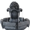 Sunnydaze 34"H Electric Polyresin 3-Tier Budding Fruition Outdoor Water Fountain - image 3 of 4
