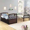 Twin Bunk Bed with Ladder, Safety Rail, Twin Trundle Bed with 3 Drawers for Teens Bedroom, Guest Room Furniture - 4 of 4